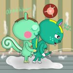 animal_crossing anthro bodily_fluids cum cum_everywhere cum_puddle cumshot duo ejaculation genital_fluids impregnation intersex intersex/intersex mammal masturbation messy mint_(animal_crossing) nibbles_(animal_crossing) nintendo rodent rubidiumnitride sciurid sex tongue tongue_out tree_squirrel