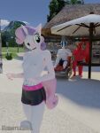  3d_(artwork) absurd_res age_difference anthro anthrofied beach big_macintosh_(mlp) blush chair clothed clothing digital_media_(artwork) earth_pony equid equine female friendship_is_magic furniture group hamsterball hasbro hi_res horn horse lounge_chair male male/female mammal my_little_pony nipples pony seaside shining_armor_(mlp) sweetie_belle_(mlp) swimming_trunks swimwear topless topless_female trio umbrella unicorn younger_female 