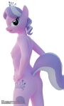  3d_(artwork) absurd_res anthro anthrofied butt cutie_mark diamond_tiara_(mlp) digital_media_(artwork) earth_pony equid equine female friendship_is_magic hamsterball hasbro hi_res horse looking_at_viewer looking_back mammal my_little_pony nipples nude pony solo young 
