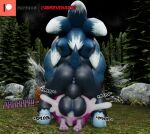 3d_(artwork) all_fours anal anal_penetration anthro anus backsack balls big_balls big_butt blue_body blue_fur bodily_fluids butt camseven cum cum_in_ass cum_inside cum_overflow dark_gaia digital_media_(artwork) duo english_text eulipotyphlan from_behind_position fur genital_fluids genitals girly grey_hair hair hi_res male male/male male_penetrated male_penetrating male_penetrating_male mammal mounting muscular muscular_male outside_sex penetration perineum purple_body purple_fur rear_view sega sex size_difference sonic_the_hedgehog sonic_the_hedgehog_(series) sonic_the_werehog sonic_unleashed teapot_(body_type) text thick_thighs unknown_species watermark were wereeulipotyphlan werehog wide_hips wings 