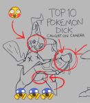  arrow_(disambiguation) arrow_pointing_to_crotch big_penis clothed clothing directional_arrow emoji generation_7_pokemon genitals hi_res humanoid male mimikyu nintendo partially_clothed penis pokemon pokemon_(species) sketch solo thatguynamedjoe unfinished vein veiny_penis video_games 