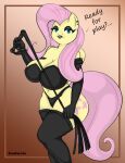  anthro anthropony big_breasts breasts cutie_mark dominatrix equid equine female fluttershy_(mlp) friendship_is_magic furfurric hasbro hi_res horse invalid_tag mammal my_little_pony pegasus pony series solo wings 