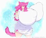  animal_humanoid animated big_breasts big_nipples bouncing_breasts breasts cat_humanoid clothing eyes_closed felid felid_humanoid feline feline_humanoid female hair hataraki_ari huge_breasts humanoid hyper hyper_breasts loop mammal mammal_humanoid milkcat_(hataraki) nipple_outline nipples pink_hair shirt short_playtime smile solo thick_thighs topwear white_body white_skin 