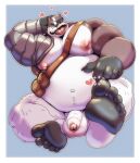  &lt;3 absurd_res anthro badger badgerclops balls belly belt cartoon_network cursedmarked cybernetics cyborg eye_patch eyewear flaccid foreskin genitals hi_res machine male mammal mao_mao:_heroes_of_pure_heart musclegut mustelid musteline navel nipples pecs penis pouch_(disambiguation) solo tongue tongue_out 