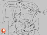  2_penises all_fours anthro bed bedroom_eyes big_butt black_and_white breasts butt chest_tuft cunnilingus dipstick_limbs doggystyle eeveelution eyes_closed female female/female female_on_top first_person_view foursome from_behind_position furniture generation_1_pokemon generation_2_pokemon generation_4_pokemon genitals group group_sex hand_on_butt hand_on_head hand_on_leg hand_on_thigh hi_res how-about kinktober leafeon licking line_art looking_at_viewer looking_pleasured lying male male/female medium_breasts monochrome multi_genitalia multi_penis narrowed_eyes nintendo nude on_bed on_front on_top open_mouth oral penile penis penis_lick pokemon pokemon_(species) reptile scalie seductive sex sitting small_breasts snake snake_penis thick_thighs tongue tongue_out tuft umbreon unfinished unusual_anatomy unusual_genitalia unusual_penis vaginal vaporeon video_games wide_hips 