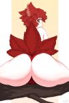  alternate_version_at_source anthro avian beak big_butt biped bird black_pupils border branch bunbury butt camel_toe clothed clothing colored digital_media_(artwork) eyelashes feather_hair feathers female fluffy fluffy_ears fluffy_hair fluffy_tail hair hi_res inner_ear_fluff kemono looking_at_viewer looking_back looking_back_at_viewer monotone_ears monotone_hair monotone_tail multicolored_body multicolored_feathers on_branch panties panties_only pear-shaped_figure pink_inner_ear_fluff portrait pseudo_hair pupils rear_view red_body red_clothing red_ears red_feather_hair red_feathers red_hair red_panties red_underwear shaded short_hair simple_background sitting smile solo spread_legs spreading tail_feathers thick_tail thick_thighs three-quarter_portrait topless topless_anthro topless_female tuft two_tone_body two_tone_feathers underwear underwear_only white_body white_border white_feathers wide_hips yellow_background yellow_eyes 