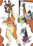  absurd_res anthro big_breasts breasts duo exhibitionism farigiraf female hi_res interspecies male male/female nekopuoo nintendo nude pokemon pokemon_(species) pokephilia video_games 