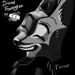  anthro black_and_white canid canine ccr_graph clenched_teeth diane_foxington dreamworks eyes_closed female fox hi_res mammal monochrome skinny solo teeth the_bad_guys 