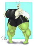  absurd_res anthro big_breasts breasts celebi edit female generation_2_pokemon hi_res huge_breasts hyper hyper_breasts legendary_pokemon looking_at_viewer nintendo pokemon pokemon_(species) pokemorph redmoon83 solo thick_thighs video_games wide_hips 