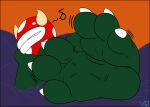  3_toes anthro claws elemental_creature feet flora_fauna foot_fetish foot_focus hi_res lips male mario_bros nintendo piranha_plant plant soles solo thick_lips toe_claws toes vaxen12 video_games 