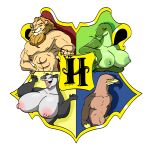  accipitrid accipitriform anthro avian badger big_breasts bird breasts crest_(heraldry) eagle felid female group gryffindor harry_potter hi_res hogwarts hufflepuff lion looking_at_viewer male mammal muscular mustelid musteline pantherine ravenclaw reptile scalie skwmt4 slytherin snake symbol 