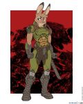  4:5 anthro daisy_(disambiguation) doom_(disambiguation) doom_(series) doom_slayer female foxboy83 hi_res id_software lagomorph leporid mammal rabbit solo video_games 