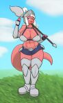  anthro armor bikini breasts clothing female hi_res lemendigogoat lizard red_knight_(sirphilliam) reptile scalie swimwear 