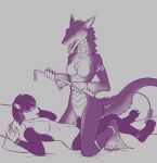  2018 5_fingers analpaladin ankles_tied anthro anthro_on_anthro anthro_penetrated anthro_penetrating anthro_penetrating_anthro bdsm black_fingernails black_penis bondage bound breasts butt_tuft chest_tuft claws cowgirl_position digitigrade dominant dominant_female dragon duo ear_cuff ear_piercing ear_ring eyewear female female_on_top female_penetrated finger_claws finger_ring fingers forked_tongue from_front_position genitals giant_panda glasses hi_res holding_object holding_riding_crop hybrid interspecies leg_tuft looking_at_another looking_at_partner male male/female male_on_bottom male_penetrating male_penetrating_female mammal mane monochrome on_bottom on_top open_mouth pawpads penetration penile penile_penetration penis penis_in_pussy piercing plantigrade riding_crop ring ring_piercing scales sergal sex sharp_teeth small_breasts submissive submissive_male tail_tuft teeth toe_claws tongue tongue_out tuft ursid vaginal vaginal_penetration vaht whip wrists_tied zeaig 