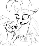  absurd_res avian beak bivalve clam claws european_mythology eyelashes feathered_wings feathers female feral friendship_is_magic greek_mythology greyscale half-closed_eyes hasbro hi_res hippogriff holding_object inktober jewelry looking_down marine mollusk monochrome my_little_pony my_little_pony:_the_movie_(2017) mythological_avian mythology narrowed_eyes necklace open_mouth open_smile princess_skystar_(mlp) seashell shell shelldon_(mlp) shelly_(mlp) simple_background smile taneysha wings 