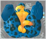  abs absurd_res ampersand_ad amphibian anthro athletic athletic_anthro athletic_male balls barefoot big_balls big_butt big_feet big_penis blue_body blue_poison_dart_frog blue_skin butt digital_media_(artwork) english_text feet feet_up foreskin frog genitals half-erect hi_res humanoid_genitalia humanoid_penis inviting kero_(ampersand_ad) leg_grab legs_up long_tongue looking_at_viewer male nude penis poison_dart_frog presenting presenting_hindquarters short_stack simple_background smile soles solo spread_legs spreading squish text thick_thighs thigh_grab thigh_squish toes tongue tongue_out wide_hips yellow_eyes 