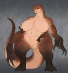 4_arms abs absurd_res anthro big_breasts big_hands biped bipedal_feral breast_grab breasts busty_feral claws collarbone digitigrade dinosaur distortus_rex featureless_breasts female feral fingers fist full-length_portrait genitals grabbing_own_breast grey_background hand_on_breast hi_res huge_breasts innie_vulva jurassic_park jurassic_world jurassic_world:_rebirth long_arms long_legs looking_at_viewer mouth_closed multi_arm multi_limb muscular muscular_legs muscular_thighs nude one_eye_half-closed one_eye_visible open_hands parallaxia portrait prehistoric_species raised_hand reptile saurischian scalie semi-anthro short_arms simple_background smile solo standing tail theropod thewatcherofworlds thick_thighs toe_claws universal_studios variant_set vulva wide_stance