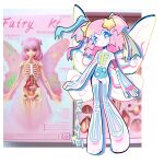  blush bone character_request copyright_request derivative_work fairy_kei fairy_wings gatchipon hair_ornament heart highres intestines pink_hair reference_inset ribs see-through_body short_twintails star_(symbol) star_hair_ornament twintails wings yume_kawaii 