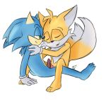  2_tails anthro canid canine clothing digital_media_(artwork) duo erection eulipotyphlan fox fur genitals gloves green_eyes hair handwear hedgehog hi_res male male/male mammal miles_prower multi_tail nate_foster nude penis sega sex smile sonic_the_hedgehog sonic_the_hedgehog_(series) 