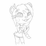  activision ahoge animated anthro asian_clothing blush braided_hair clothing crash_bandicoot_(series) crash_team_racing_nitro-fueled dancing female frame_by_frame giant_panda hair hi_res loop mammal simski sketch solo swinging_hips ursid video_games yaya_panda 