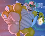  barefoot bowser claws dialogue feet foot_fetish foot_focus hi_res koopa male mario_bros nintendo open_mouth red_eyes scalie soles star_(mario_bros) text toe_claws toes video_games zp92 