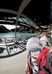  1girl afro_(kngotezo) colorized highres official_art oogaki_chiaki selfie source_request yurucamp 