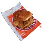  chicken_(food) chicken_sandwich food food_focus food_wrapper fried_chicken no_humans popeyes still_life studiolg watermark white_background 