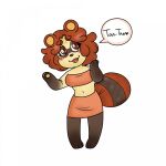  animal_crossing animal_crossing_art_style anthro big_eyes blush canid canine chibi clownhound digital_media_(artwork) female fluffy fluffy_tail hi_res lilibet_adams_(candygurl) mammal nintendo paws raccoon_dog smile solo solo_focus tanuki video_games 