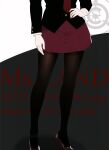  absurdres ai-assisted artist_request black_pantyhose black_shirt formal high_heels highres legs mr.j.and ms.j.and necktie non-web_source original pantyhose red_skirt red_tie scp_foundation shirt skirt solo suit 