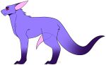  animal_genitalia animal_penis claws digital_drawing_(artwork) digital_media_(artwork) dotted_line feral full-length_portrait fur genitals hi_res long_ears makt_(whinyfox) male model_sheet penis portrait purple_body purple_fur solo tapering_penis thick_tail whinyfox 