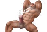  absurd_res bodily_fluids cum cumshot ejaculation five_nights_at_freddy&#039;s freddy_(fnaf) genital_fluids hi_res looking_pleasured male muscular muscular_male scottgames solo sweat sweet_tomato video_games 