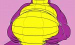  alligator alligatorid anthro belly belly_grab belly_jiggle belly_scales crocodilian g3xa hi_res jiggling male purple_body purple_scales reptile scales scalie sergio_the_buff sitting solo yellow_belly yellow_body yellow_scales 