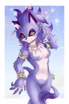  anthro belladonna_(trials_of_mana) bracelet cosmic_background ear_piercing ear_ring eyeshadow felid feline female fur fur_pattern gem hair hi_res jewelry makeup male mammal multicolored_hair necklace orange_sclera pearl_(gem) piercing pupils purple_body purple_fur ring ring_piercing signature solo starry_background tail_tuft trials_of_mana tuft two_tone_hair white_body white_fur yellow_eyes 