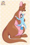  ambiguous_gender blush carrying_person clothing diaper disney female feral hi_res human infantilism kanga kangaroo macropod mammal marsupial onesie open_mouth pacifier plushie pouch_(anatomy) shadowpelt stitch_(sewing) unbuttoned watermark winnie_the_pooh_(franchise) 