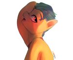  digital_media_(artwork) earth_pony equid equine eyebrows feral green_mane hasbro hi_res hitch_trailblazer_(mlp) horse male mammal mane marenlicious mlp_g5 my_little_pony open_mouth orange_eyes pony signature simple_background solo tired white_background yellow_body 