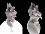  adjusting_glasses anthro arm_under_breasts big_breasts bovid breasts caprine dogzeela erect_nipples eyewear eyewear_only female fever-dreamer fur glasses glasses_only goat hi_res horn looking_at_viewer mammal navel nipples nude smile solo toriel undertale undertale_(series) video_games white_body white_fur 