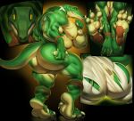  absurd_res anthro butt clothing feet footwear growth hi_res justmegabenewell link lizalfos lizard male mask muscular muscular_anthro muscular_male nintendo ocarina_of_time pecs reptile scalie shoes solo the_legend_of_zelda torn_clothing transformation video_games 