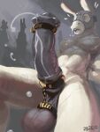 2024 3:4 7b7a2f absurd_res accessory animal_genitalia animal_penis anthro artist_name ball_ring balls biped bodily_fluids cock_ring cum cum_strand digital_media_(artwork) digital_painting_(artwork) equid equine equine_genitalia equine_penis erection flared_penis genital_fluids genitals hands_behind_back hi_res jewelry male male_anthro mammal mask nude nude_anthro nude_male painting_(artwork) penis penis_accessory penis_jewelry simple_background sitting solo text three-quarter_view wearing_mask
