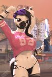3d_(artwork) absurd_res anthro beverage bikini bikini_bottom can clothing container crop_top digital_media_(artwork) energy_drink equid equine eyewear eyewear_on_head female grand_theft_auto_vi gta_vi_cover_girl hasbro hi_res holding_beverage holding_can holding_container holding_eyewear holding_object holding_sunglasses looking_at_viewer mammal meme my_little_pony outside rainium shirt solo source_filmmaker_(artwork) sunglasses sunglasses_on_head swimwear topwear two-piece_swimsuit wearing_sunglasses wings zayla_(rainium) zebra