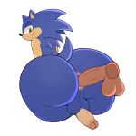 1:1 anal anal_penetration anthro anus balls big_butt blue_body butt countershade_arms countershade_face countershading disembodied_penis erection eulipotyphlan femboy from_behind_position genitals glans green_eyes hedgehog hi_res kironzen looking_back male male/male mammal nude penetration penile penile_penetration penis penis_in_ass rear_view sega sex simple_background solo solo_focus sonic_the_hedgehog sonic_the_hedgehog_(series) thick_thighs vein veiny_penis white_background wide_hips