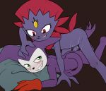 anal anal_penetration anthro anthro_on_anthro anthro_penetrated anthro_penetrating anthro_penetrating_anthro bandai_namco biped blush butt clothing colored crossover digimon digimon_(species) digital_media_(artwork) dominant dominant_anthro dominant_male drai_(artist) duo erection forehead_gem from_behind_position gem generation_4_pokemon genitals gloves green_eyes handwear hi_res impmon jockey_position looking_at_another looking_at_partner lying male male/male male_anthro male_penetrated male_penetrating male_penetrating_male motion_lines nintendo nude_anthro nude_male on_front penetration penile penile_penetration penis penis_in_ass pokemon pokemon_(species) prone_bone_position red_eyes sex submissive submissive_anthro submissive_male tail weavile