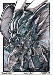 anthro black_body blue_eyes bodily_fluids claws cobra finger_claws glowing glowing_eyes headshot_portrait hi_res horn kai'nek_(pyronite) kaiju looking_at_viewer male muscular muscular_anthro muscular_male nude open_mouth painting_(artwork) pecs portrait reptile saliva scalie simple_background smile snake solo teeth teeth_showing thenavwolf tongue tongue_out traditional_media_(artwork) traditional_painting_(artwork) traditional_watercolor_(artwork) watercolor_(artwork)