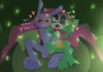 2026 amphibian anthro bed black_eyes black_eyeshadow blush blush_lines bodily_fluids bow_tie bow_tie_only clothing cum cum_in_vagina cum_inside dialogue digital_drawing_(artwork) digital_media_(artwork) duo ejaculation english_text eyeshadow feet female female_penetrated frog furniture genital_fluids genitals glitch_productions gloves gloves_only green_body handwear handwear_only heart_symbol hi_res jax_(tadc) lagomorph leg_grab leporid looking_at_another lying makeup male male/female male_penetrating male_penetrating_female mammal membrane_(anatomy) mostly_nude on_bed one_eye_closed open_mouth penetration penile penile_penetration penis penis_in_vagina pie_cut_eyes pillow purple_body rabbit ribbit_(tadc) sex sodastik sweat tears tears_of_pleasure text the_amazing_digital_circus toes vaginal vaginal_fluids vaginal_penetration webbed_feet yellow_sclera
