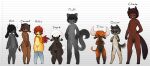 absurd_res anthro avian balls bicolor_fur bird black_ears black_eyes black_hair black_horn blue_eyes blush bovid bovine brown_body brown_fur canid canine canis caprine cattle character_name chart chicken domestic_cat domestic_dog english_text equid equine eye_scar eyes_closed facial_scar felid feline felis femboy floppy_ears fur galliform genitals grey_body grey_fur grey_legs group hair height_chart hi_res horn horse lagomorph leporid lonely_cri long_tail looking_at_viewer lop_ears male mammal markings mouth_closed nipples nude open_mouth orange_hair penis phasianid rabbit red_hair scar sheep size_difference small_penis spots spotted_body spotted_fur tail text thick_thighs white_hair white_horn white_tail yellow_body