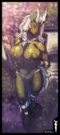 anthro areola big_breasts black_body breast_grab breasts clothing dnp101 female female_anthro generation_5_pokemon genitals grope hand_on_breast hooves legwear looking_at_viewer nintendo nipples nude pantyhose pokemon pokemon_(species) pokemorph solo vulva yellow_areola yellow_nipples zebstrika