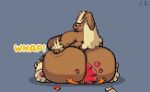 2023 anthro big_breasts big_butt big_ears black_sclera breasts brown_body butt butt_slap butt_smother digital_media_(artwork) dominant dominant_female duo facesitting female female_on_top generation_4_pokemon generation_5_pokemon grey_background heart_symbol huge_butt hyper hyper_butt jellybru lagomorph larger_anthro larger_dom larger_female looking_at_another looking_at_partner looking_back looking_back_at_another looking_back_at_partner looking_pleasured lopunny male male/female male_on_bottom mammal nintendo obese obese_anthro obese_female on_bottom on_top onomatopoeia overweight overweight_anthro overweight_female pixel_(artwork) pokemon pokemon_(species) rear_view red_eyes romantic romantic_couple scrafty signature simple_background sitting sitting_on_another size_difference slap slapping_own_butt slapping_self smaller_male smile smirk smothering sound_effects submissive submissive_male text weight_difference