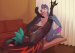 3_toes 4_toes anal anal_orgasm anal_penetration animal_genitalia animal_penis anisodactyl anthro anthro_on_anthro anthro_penetrated anthro_penetrating anthro_penetrating_anthro avian avian_feet beak bird black_body black_claws black_feet blue_body blue_feathers blue_fur blue_hair blush bodily_fluids cade_harrow canid canine canis claws corvid corvus_(genus) crow cum cum_in_ass cum_inside cum_on_self cumshot curtains detailed dibbo digit_ring domestic_dog dripping duo ejaculation enjoying erection feathered_wings feathers feet fingers foot_fetish foot_focus foot_grab foot_lick foot_play fur furniture genital_fluids genitals grabbing green_body green_eyes grey_body hair hands-free holding_leg humanoid_hands husky inside jewelry legs_up licking living_room lying male male/male male_anthro male_penetrated male_penetrating male_penetrating_male mammal markings nordic_sled_dog nude on_back on_table open_mouth orgasm oscine passerine paws penetration penile penile_penetration penis penis_in_ass pink_tongue purple_body red_body red_feathers ring ring_(jewelry) sex shaded smile sofa soles spitz spreading table tail tail_feathers talons tapering_penis toe_claws toe_ring toes tongue tongue_out watermark winged_arms wings yellow_eyes