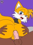 absurd_res anal anal_penetration anthro backsack balls blue_eyes brown_body brown_fur canid canine duo fox fur genitals half-closed_eyes hand_on_butt hi_res looking_at_viewer looking_back looking_back_at_viewer male male/male male_penetrated male_penetrating male_penetrating_male mammal miles_prower multi_tail narrowed_eyes open_mouth penetration penile penile_penetration penis penis_in_ass pink_penis sega sex sirjzau sonic_the_hedgehog_(series) tail tongue unknown_species yellow_body yellow_fur