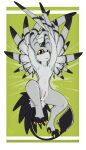 4_ears absurd_res anthro anus avali avian black_body black_feathers butt claws dep digital_media_(artwork) disinterested feathered_wings feathers female fur genitals grey_body grey_feathers hi_res looking_at_viewer multi_ear nude paws pinup pose sevrynn_the_anchor simple_background solo spread_legs spreading tail toe_claws vulva winged_arms wings yellow_claws yellow_eyes yellow_flesh