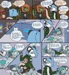 american_opossum anthro band-aid bandage bandage_on_face bandage_on_nose bathroom black_body black_fur blep blue_body blue_eyes blue_fur blue_hair blue_nose blush bodily_fluids body_writing brown_hair butt canid canine clothed clothing collar comic dialogue eating_feces eating_toilet_paper english_text eyebrows fart feces feces_in_mouth female flushmutt fox fur genital_fluids green_eyes group hair hi_res inside lgbt_pride looking_at_another male male/male mammal marsupial onomatopoeia open_mouth out_of_order panties peeing peeing_on_another pink_nose poster pride_colors profanity public_restroom public_use purple_eyes restroom_stall scalie scatplay sound_effects speech_bubble spikes spikes_(anatomy) sweater tail tally_marks teeth text toilet_paper toilet_paper_in_mouth tongue tongue_out topwear trans_(lore) trans_woman_(lore) transgender_pride_colors underwear urine urine_stain virginia_opossum whisker_spots white_body white_fur wilco_(flushmutt)